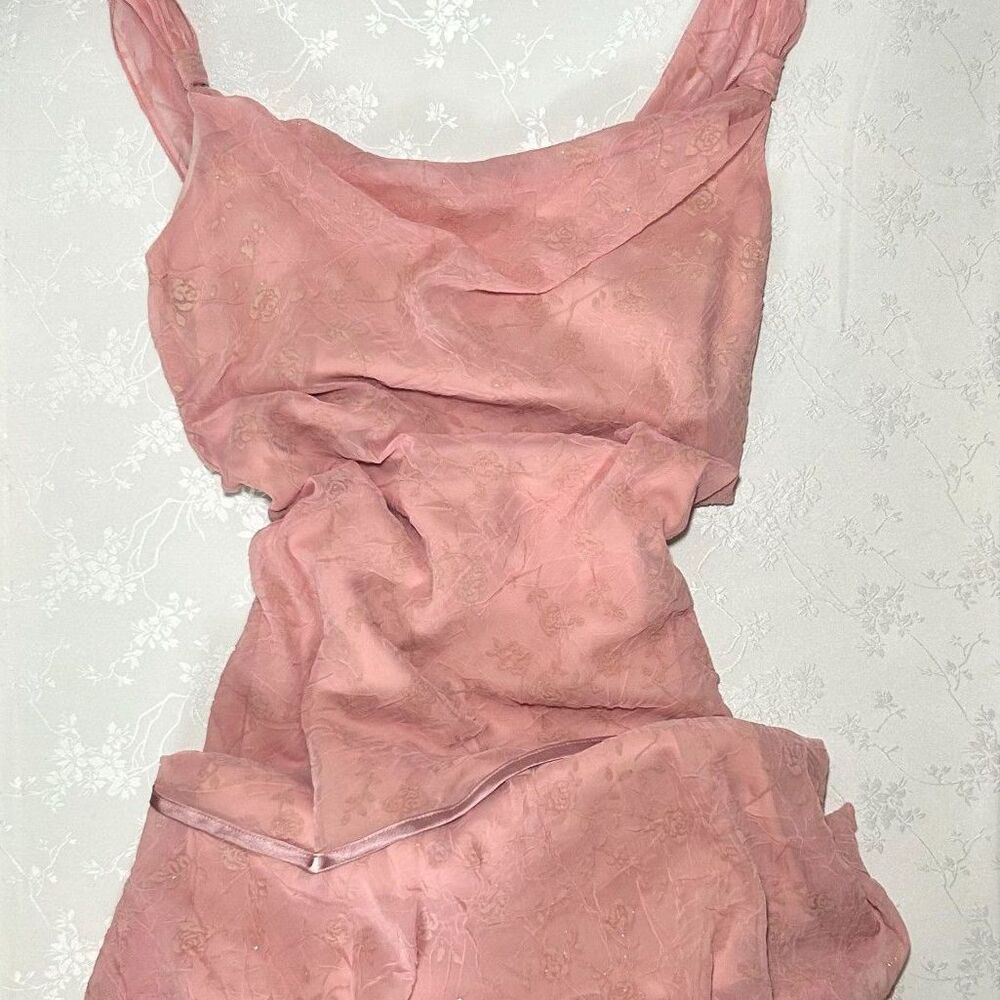 sparkly pink ruffle dress